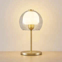 Lucande Mylah Lampe à Poser Abat-jour En Verre -EGLO || By Rydens || Lucande Soldes 9639390 4