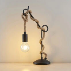 Lucande Ropina Lampe à Poser -EGLO || By Rydens || Lucande Soldes 9639427 5