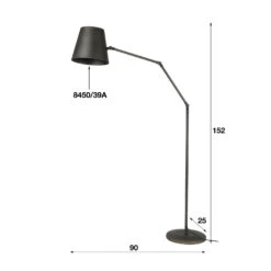 Lampadaire Arretona En Anthracite -EGLO || By Rydens || Lucande Soldes 9911009 5