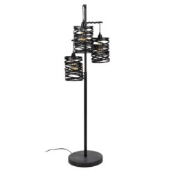Lampadaire Spindlight à 3 Lampes, Hauteur 150 cm 10 Lampadaire Spindlight à 3 Lampes, Hauteur 150 cm -EGLO || By Rydens || Lucande Soldes 9911068 2