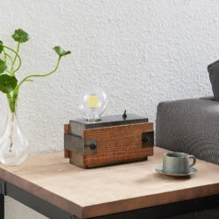 Lindby Nilaska Lampe à Poser 1 Lampe Interrupteur -EGLO || By Rydens || Lucande Soldes 9921003 2