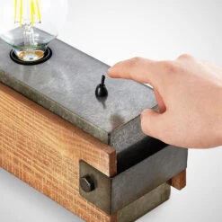 Lindby Nilaska Lampe à Poser 1 Lampe Interrupteur -EGLO || By Rydens || Lucande Soldes 9921003 4