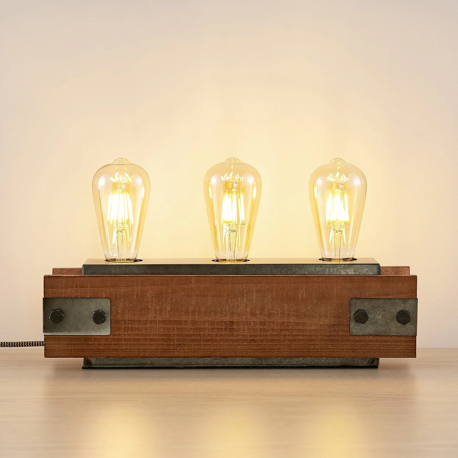 Lindby Nilaska Lampe à Poser à 3 Lampes 5 Lindby Nilaska Lampe à Poser à 3 Lampes – Image 3