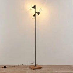 Lindby Nilaska Lampadaire -EGLO || By Rydens || Lucande Soldes 9921007 2