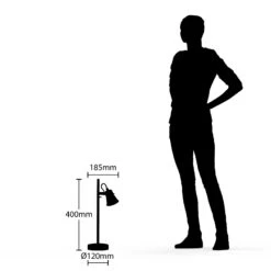 Lindby Grandesa Lampe à Poser Avec Pied En Bois -EGLO || By Rydens || Lucande Soldes 9921025 6