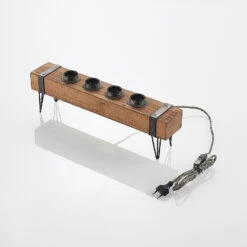 Lindby Sverina Lampe à Poser En Bois, à 4 Lampes 18 Lindby Sverina Lampe à Poser En Bois, à 4 Lampes -EGLO || By Rydens || Lucande Soldes 9921047 7