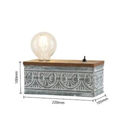 Lindby Mella Lampe à Poser Au Caractère Vintage -EGLO || By Rydens || Lucande Soldes 9921081 4