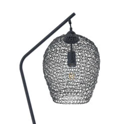 Lindby Benja Lampadaire, Aspect Mailles, Noir -EGLO || By Rydens || Lucande Soldes 9921094 5