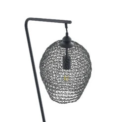 Lindby Benja Lampadaire, Aspect Mailles, Noir -EGLO || By Rydens || Lucande Soldes 9921094 6