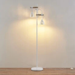 Lindby Pimana Lampadaire 2 Abat-jour En Céramique -EGLO || By Rydens || Lucande Soldes 9921111 4