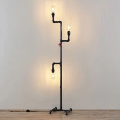 Lindby Gibari Lampadaire Au Design Industriel 15 Lindby Gibari Lampadaire Au Design Industriel -EGLO || By Rydens || Lucande Soldes 9945491 4