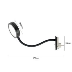 Lindby Toulin Lampe Prise LED, Bras Flexible, Noir -EGLO || By Rydens || Lucande Soldes 9951103 2